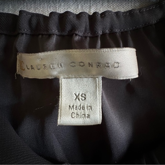 Lauren Conrad Blouse Womens Extra Small Sleeveless Ruffle Peplum XS Dressy Top - Picture 8 of 10